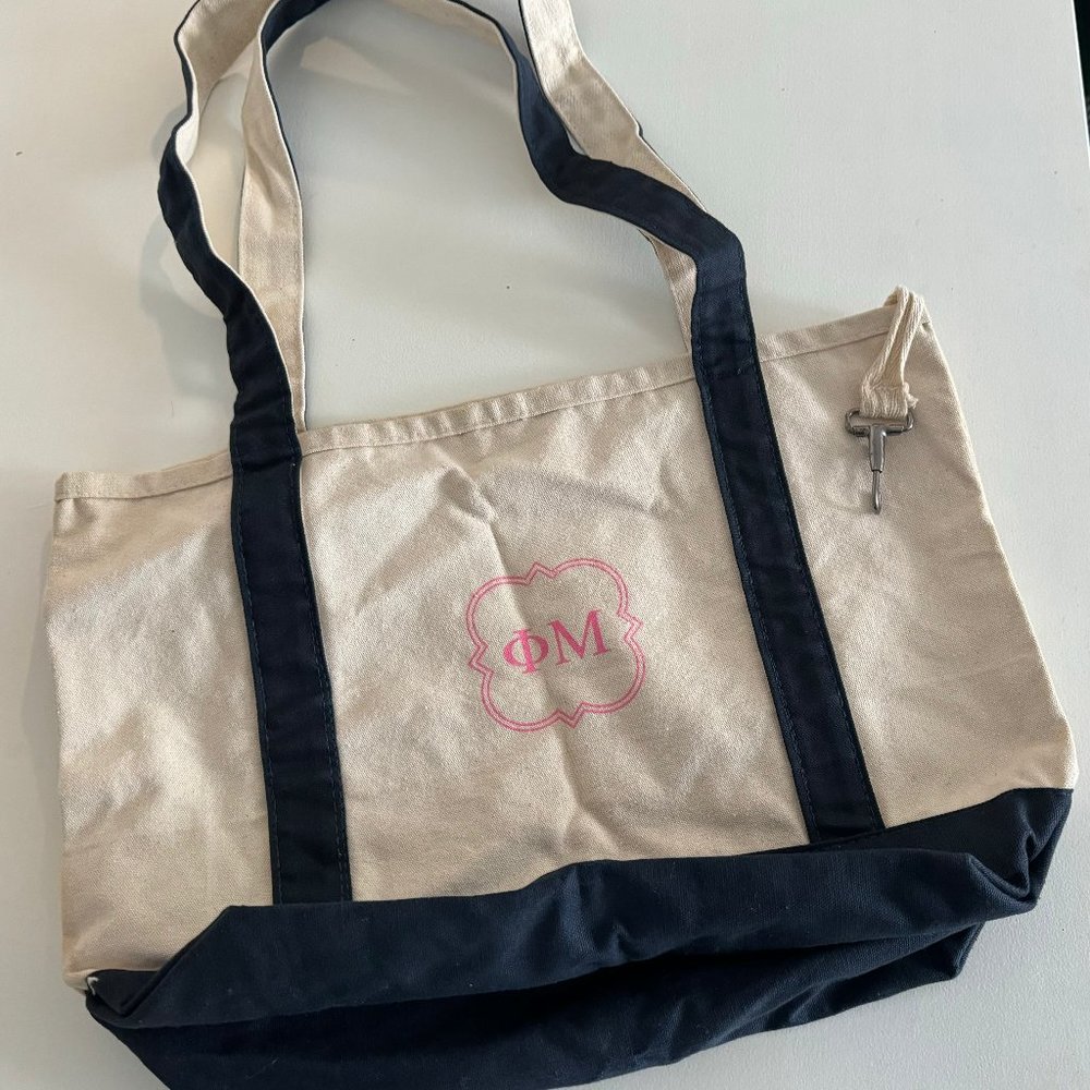 Phi Mu Boat Tote